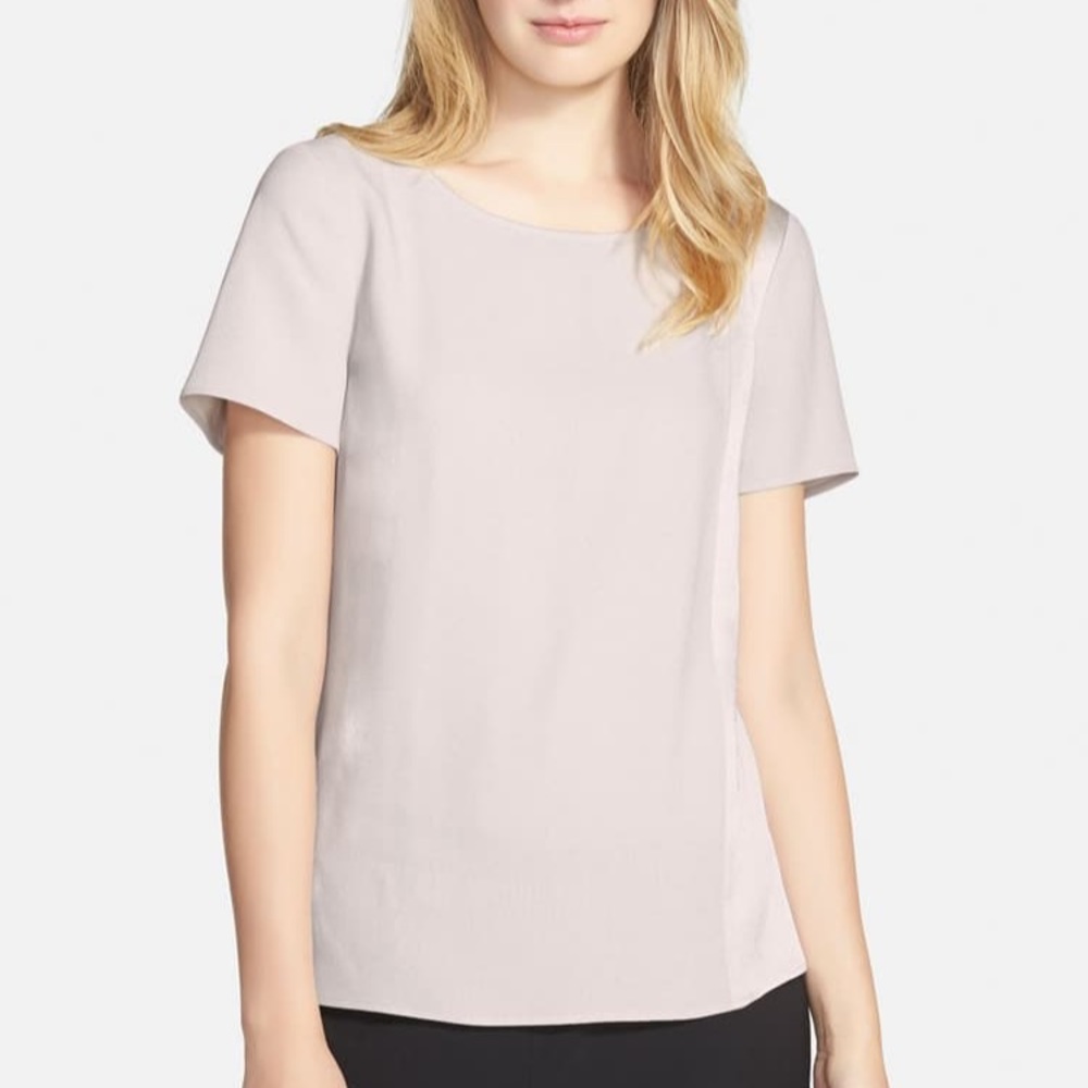 BOSS Itrasa Satin Panel Blouse
